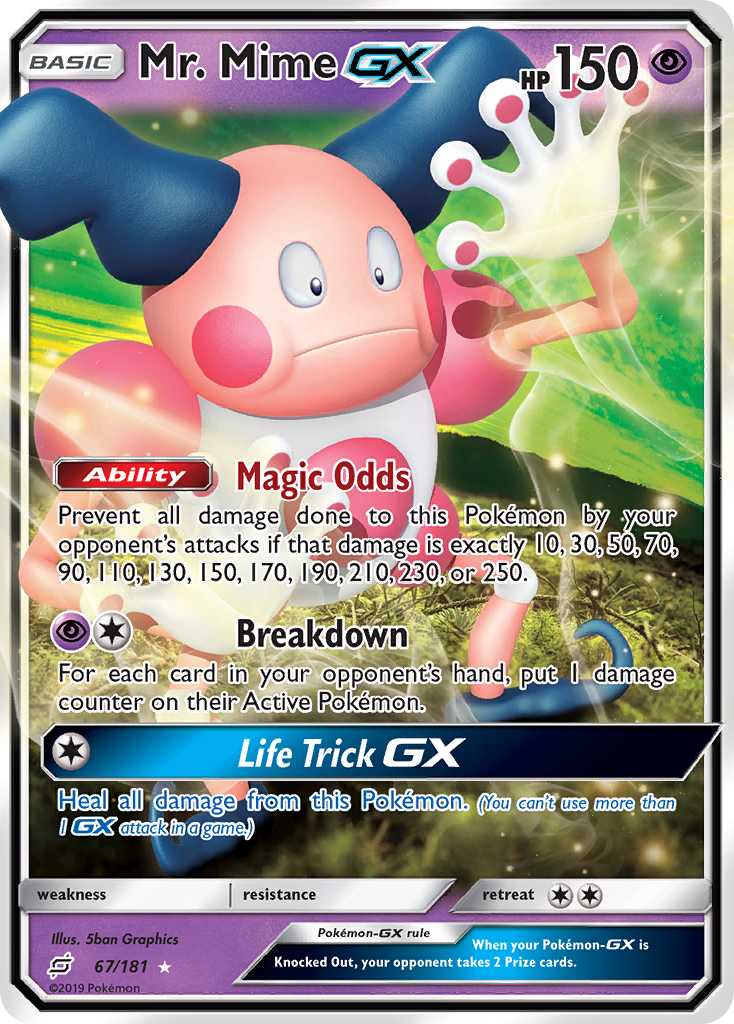 Mr. Mime GX (67/181) [Sun & Moon: Team Up] | Card Merchant Takapuna