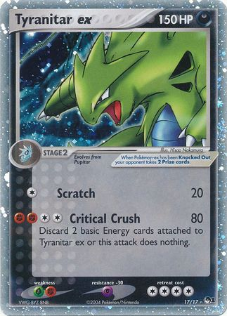 Tyranitar ex (17/17) (Holo) [POP Series 1] | Card Merchant Takapuna