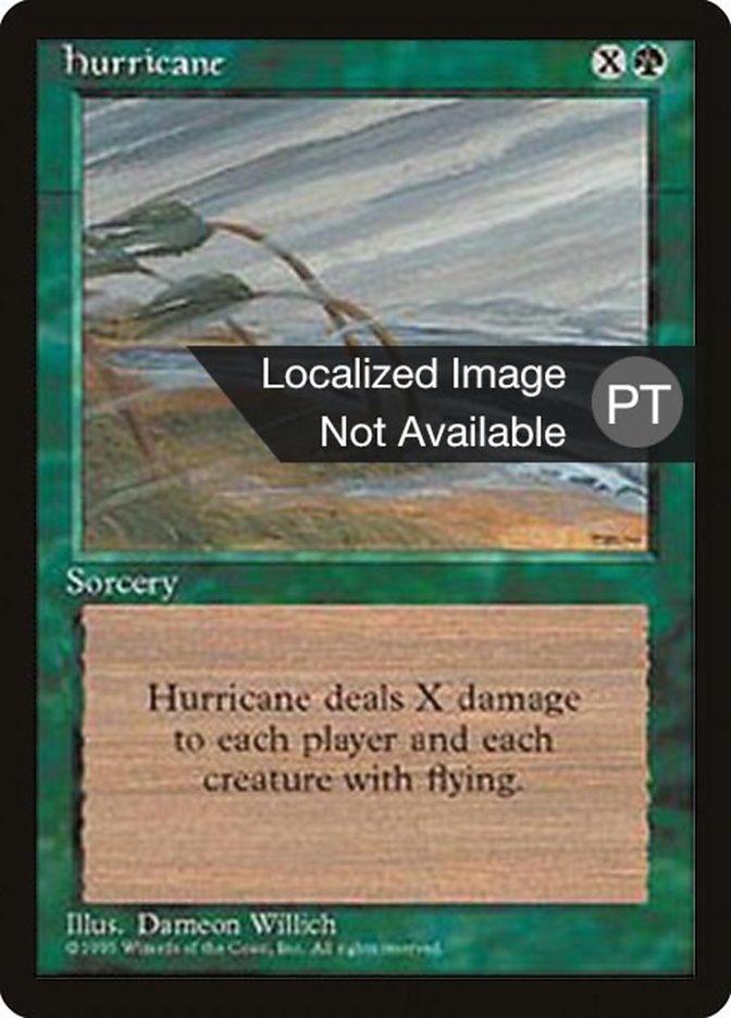 Hurricane [Fourth Edition (Foreign Black Border)] | Card Merchant Takapuna