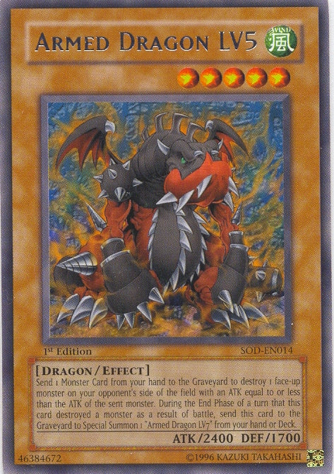 Armed Dragon LV5 [SOD-EN014] Rare | Card Merchant Takapuna