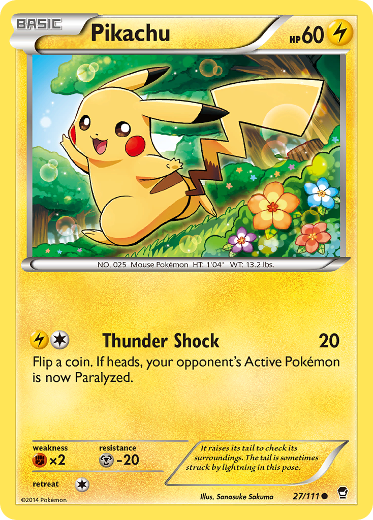 Pikachu (27/111) [XY: Furious Fists] | Card Merchant Takapuna