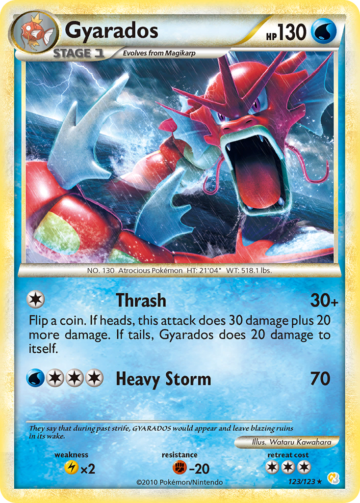 Gyarados (123/123) [HeartGold & SoulSilver: Base Set] | Card Merchant Takapuna