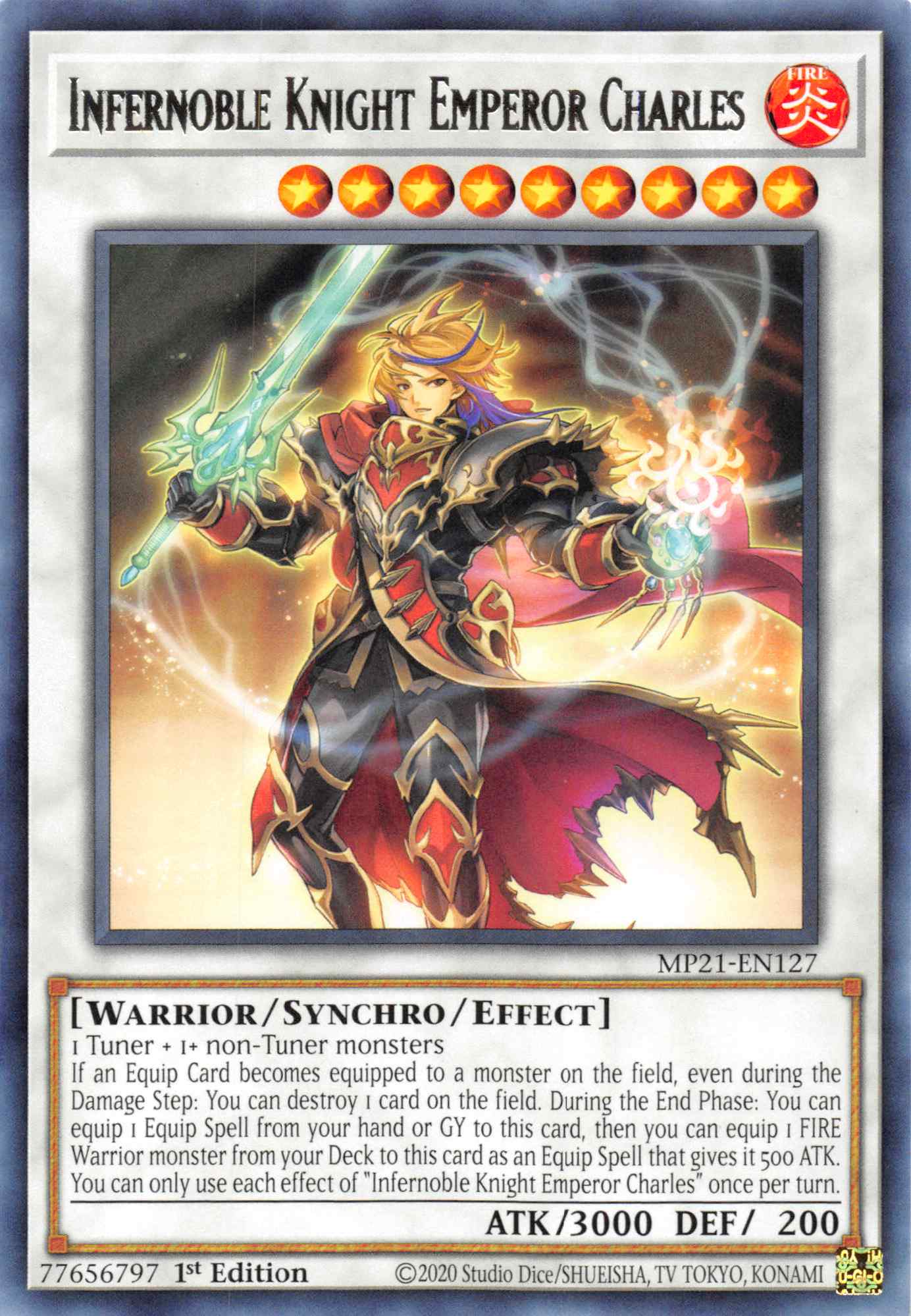 Infernoble Knight Emperor Charles [MP21-EN127] Rare | Card Merchant Takapuna