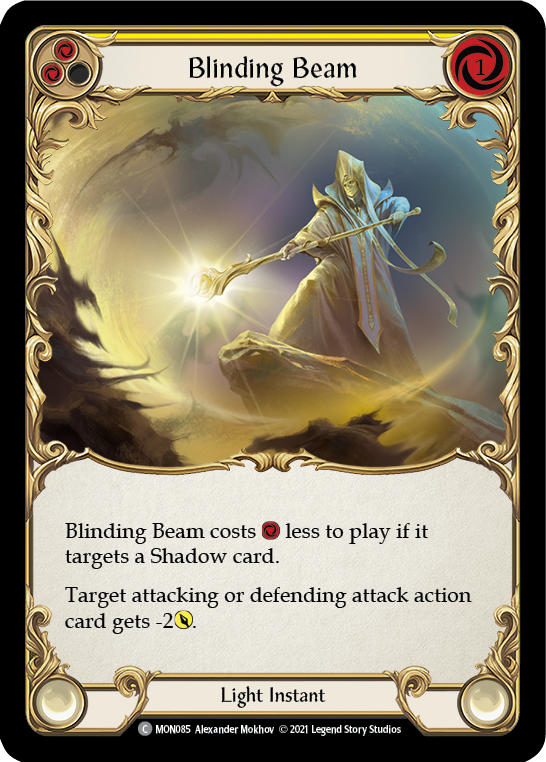 Blinding Beam (Yellow) [MON085-RF] (Monarch)  1st Edition Rainbow Foil | Card Merchant Takapuna