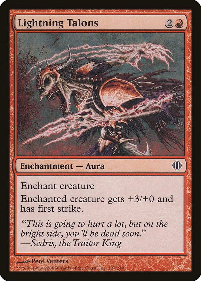 Lightning Talons [Shards of Alara] | Card Merchant Takapuna