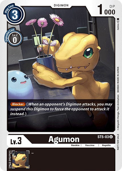 Agumon [ST5-03] (Official Tournament Pack Vol.3) [Starter Deck: Machine Black Promos] | Card Merchant Takapuna