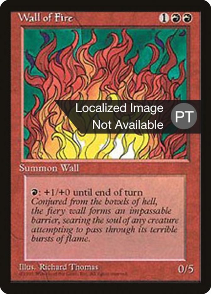 Wall of Fire [Fourth Edition (Foreign Black Border)] | Card Merchant Takapuna