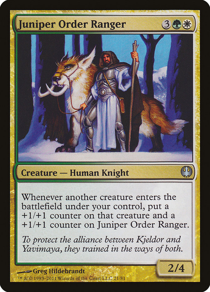 Juniper Order Ranger [Duel Decks: Knights vs. Dragons] | Card Merchant Takapuna