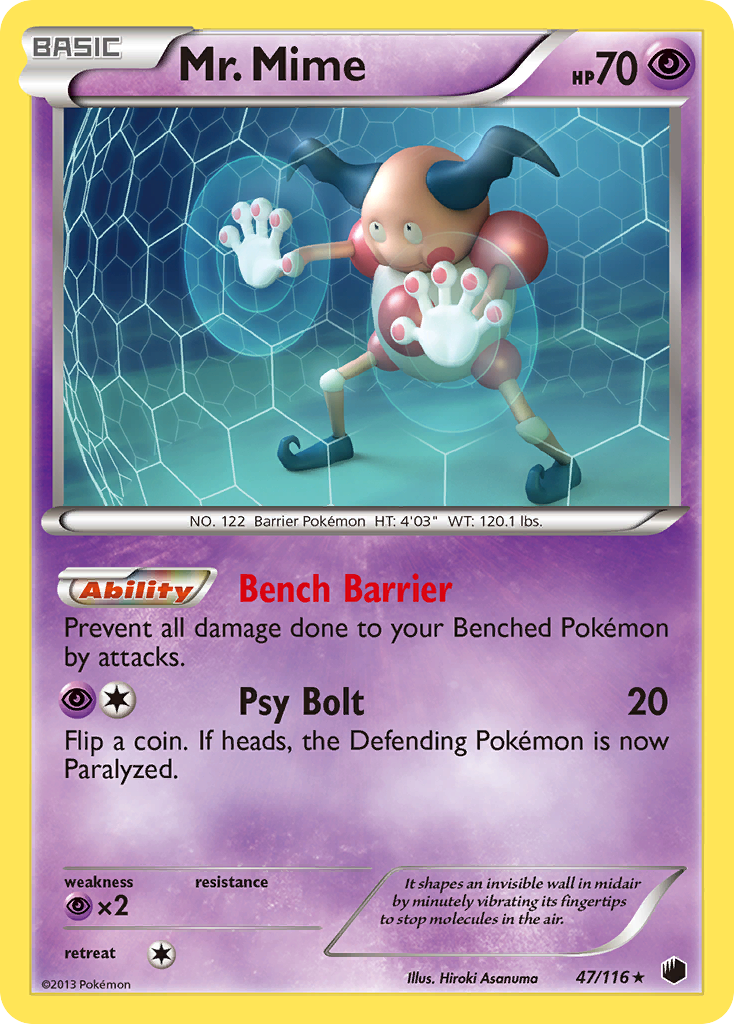 Mr. Mime (47/116) [Black & White: Plasma Freeze] | Card Merchant Takapuna