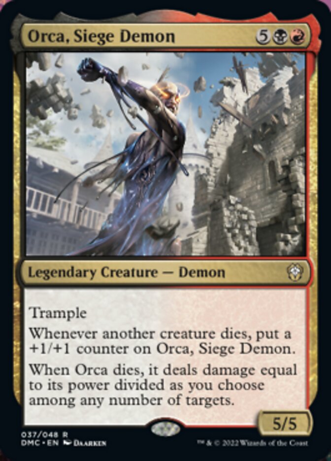 Orca, Siege Demon [Dominaria United Commander] | Card Merchant Takapuna