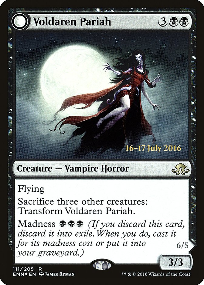 Voldaren Pariah // Abolisher of Bloodlines [Eldritch Moon Prerelease Promos] | Card Merchant Takapuna