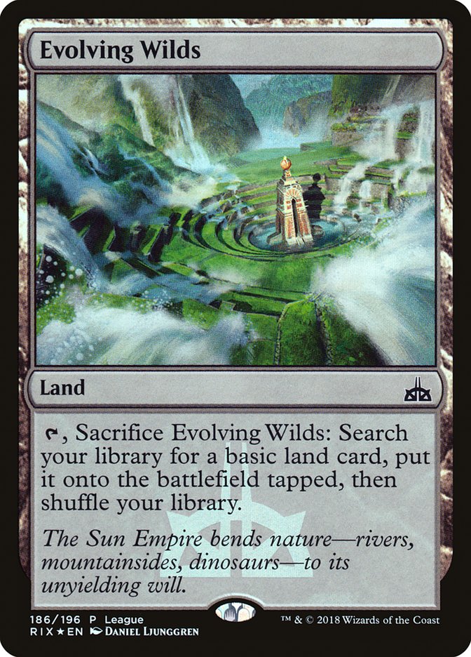 Evolving Wilds (League) [Rivals of Ixalan Promos] | Card Merchant Takapuna