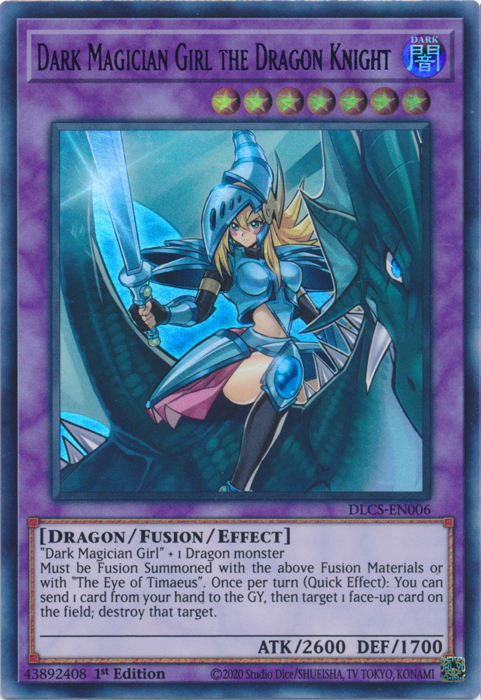 Dark Magician Girl the Dragon Knight (Purple) [DLCS-EN006] Ultra Rare | Card Merchant Takapuna