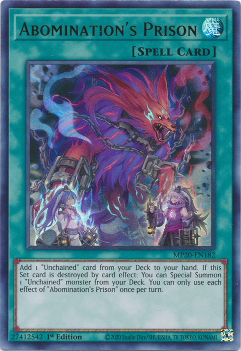 Abomination's Prison [MP20-EN182] Ultra Rare | Card Merchant Takapuna