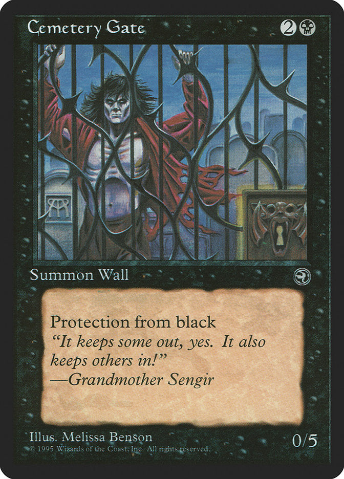 Cemetery Gate (Grandmother Sengir Flavor Text) [Homelands] | Card Merchant Takapuna