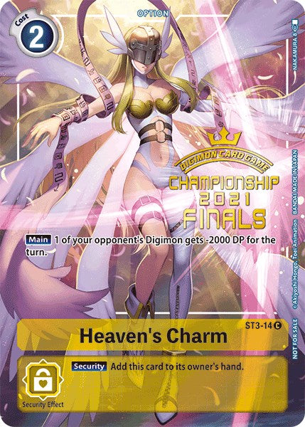 Heaven's Charm [ST3-14] (2021 Championship Finals Tamer's Evolution Pack) [Starter Deck: Heaven's Yellow Promos] | Card Merchant Takapuna