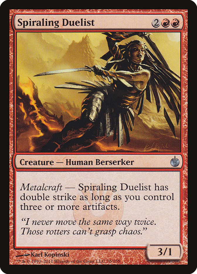 Spiraling Duelist [Mirrodin Besieged] | Card Merchant Takapuna