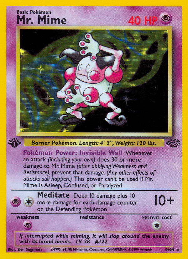 Mr. Mime (6/64) [Jungle 1st Edition] | Card Merchant Takapuna