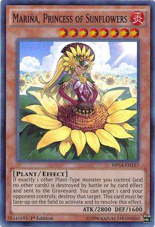 Marina, Princess of Sunflowers [MP14-EN157] Super Rare | Card Merchant Takapuna