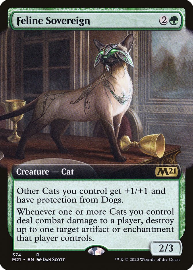 Feline Sovereign (Extended Art) [Core Set 2021] | Card Merchant Takapuna