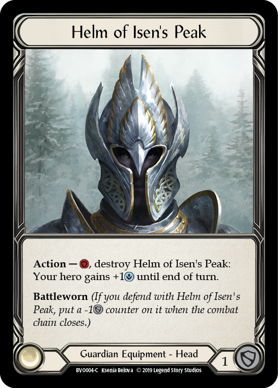 Helm of Isen's Peak [BVO004-C] (Bravo Hero Deck)  1st Edition Normal | Card Merchant Takapuna