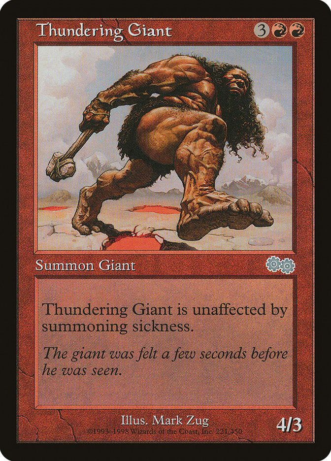 Thundering Giant [Urza's Saga] | Card Merchant Takapuna