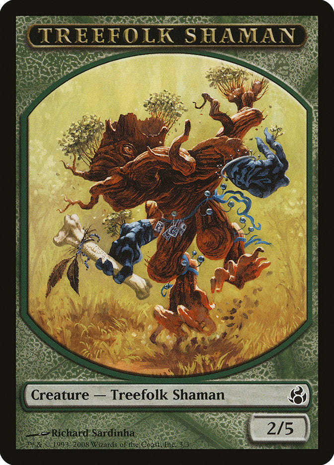 Treefolk Shaman Token [Morningtide Tokens] | Card Merchant Takapuna