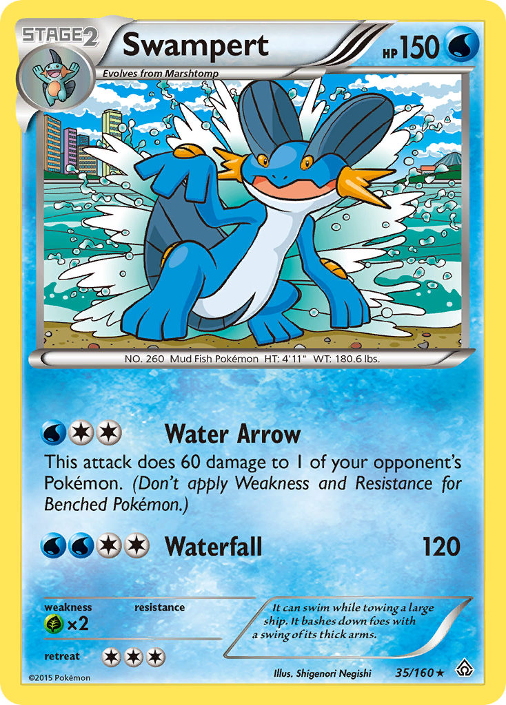 Swampert (35/160) [XY: Primal Clash] | Card Merchant Takapuna