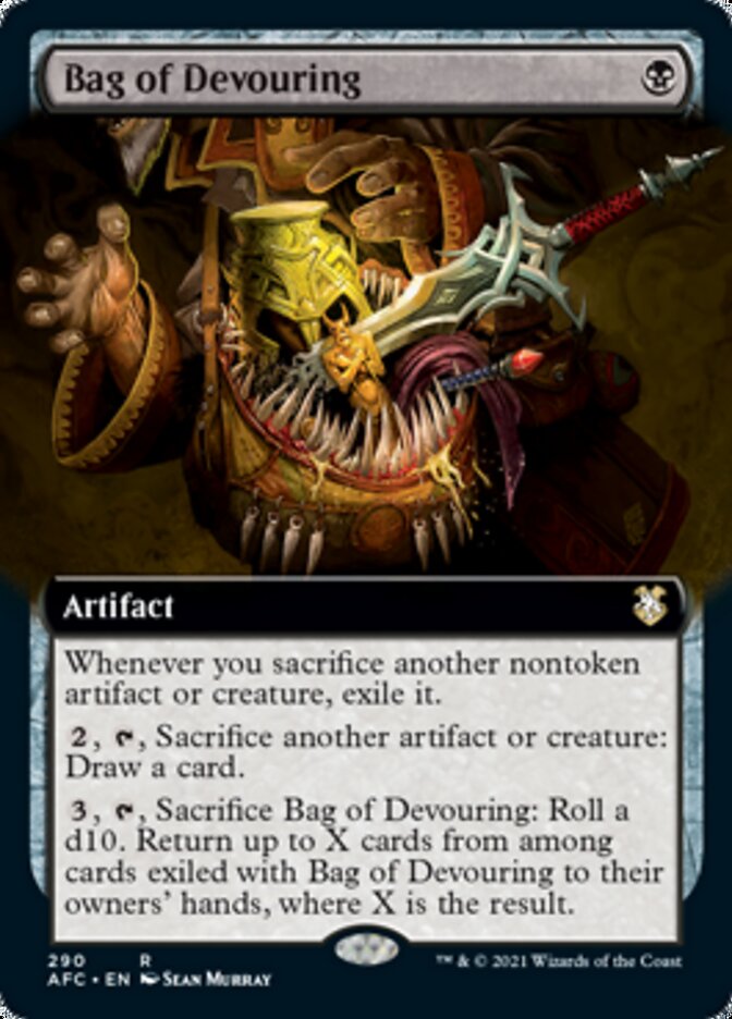 Bag of Devouring (Extended Art) [Dungeons & Dragons: Adventures in the Forgotten Realms Commander] | Card Merchant Takapuna