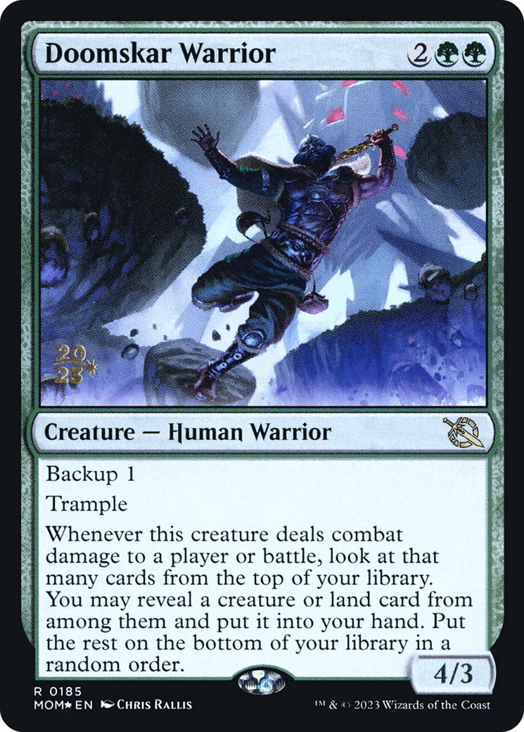 Doomskar Warrior [March of the Machine Prerelease Promos] | Card Merchant Takapuna