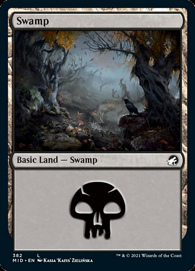 Swamp (382) [Innistrad: Midnight Hunt] | Card Merchant Takapuna