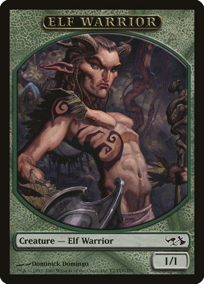 Elf Warrior Token [Duel Decks: Elves vs. Goblins Tokens] | Card Merchant Takapuna