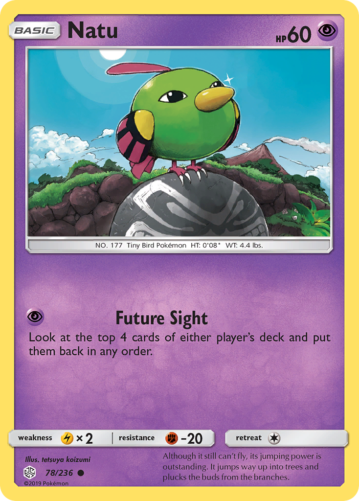 Natu (78/236) [Sun & Moon: Cosmic Eclipse] | Card Merchant Takapuna