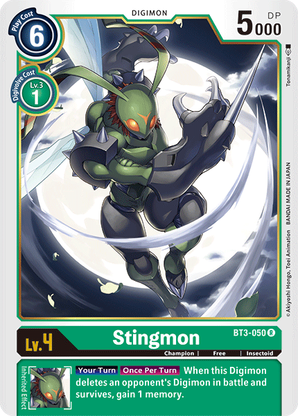 Stingmon [BT3-050] [Release Special Booster Ver.1.5] | Card Merchant Takapuna