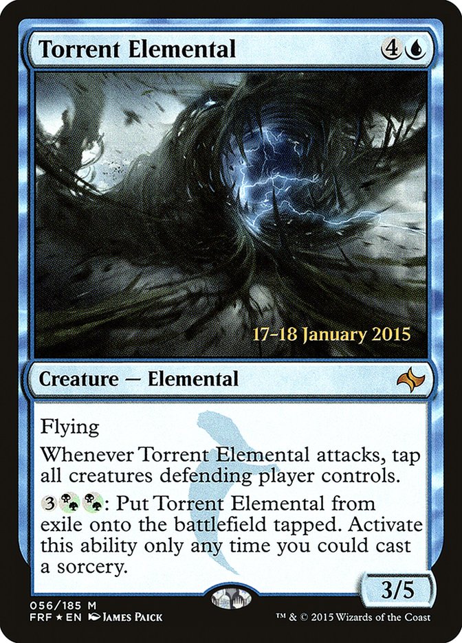 Torrent Elemental [Fate Reforged Prerelease Promos] | Card Merchant Takapuna