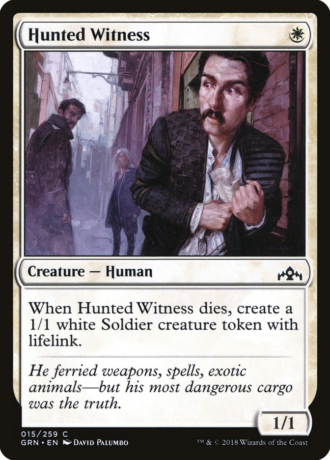 Hunted Witness [Guilds of Ravnica] | Card Merchant Takapuna