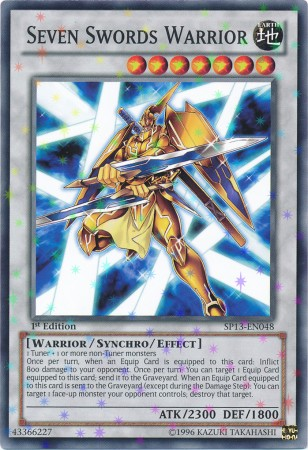 Seven Swords Warrior [SP13-EN048] Starfoil Rare | Card Merchant Takapuna