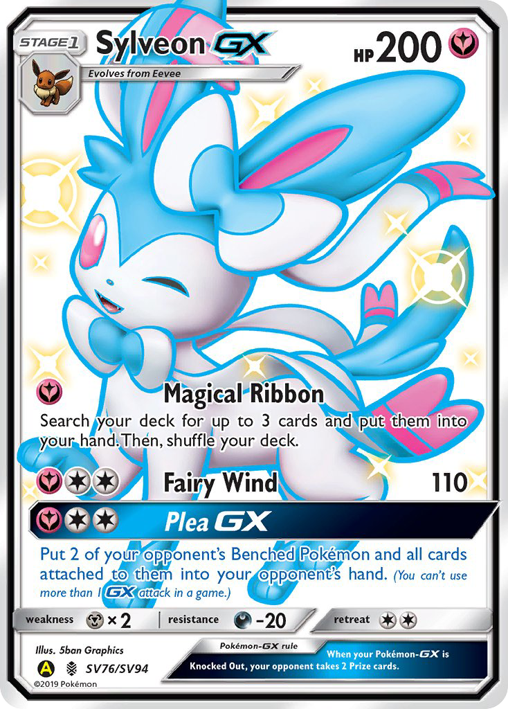 Sylveon GX (SV76/SV94) [Sun & Moon: Hidden Fates - Shiny Vault] | Card Merchant Takapuna