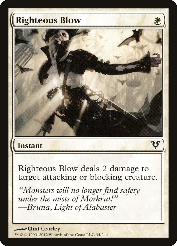 Righteous Blow [Avacyn Restored] | Card Merchant Takapuna