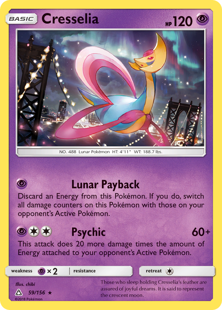 Cresselia (59/156) [Sun & Moon: Ultra Prism] | Card Merchant Takapuna