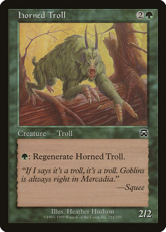 Horned Troll [Mercadian Masques] | Card Merchant Takapuna