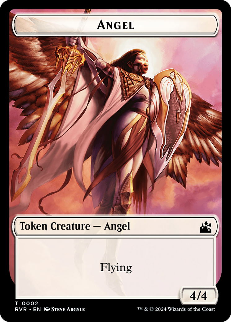 Angel Token (0002) [Ravnica Remastered Tokens] | Card Merchant Takapuna