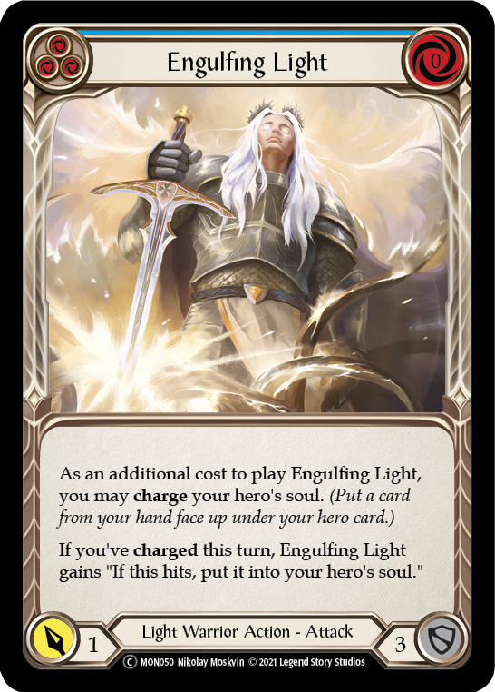 Engulfing Light (Blue) [U-MON050] (Monarch Unlimited)  Unlimited Normal | Card Merchant Takapuna