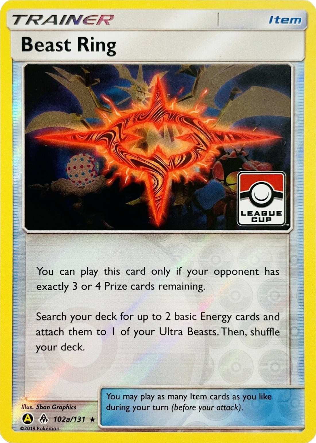 Beast Ring (102a/131) (League Promo) [Sun & Moon: Forbidden Light] | Card Merchant Takapuna