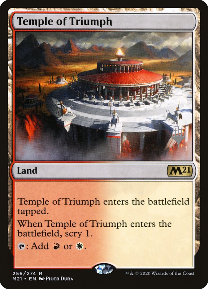 Temple of Triumph (Promo Pack) [Core Set 2021 Promos] | Card Merchant Takapuna