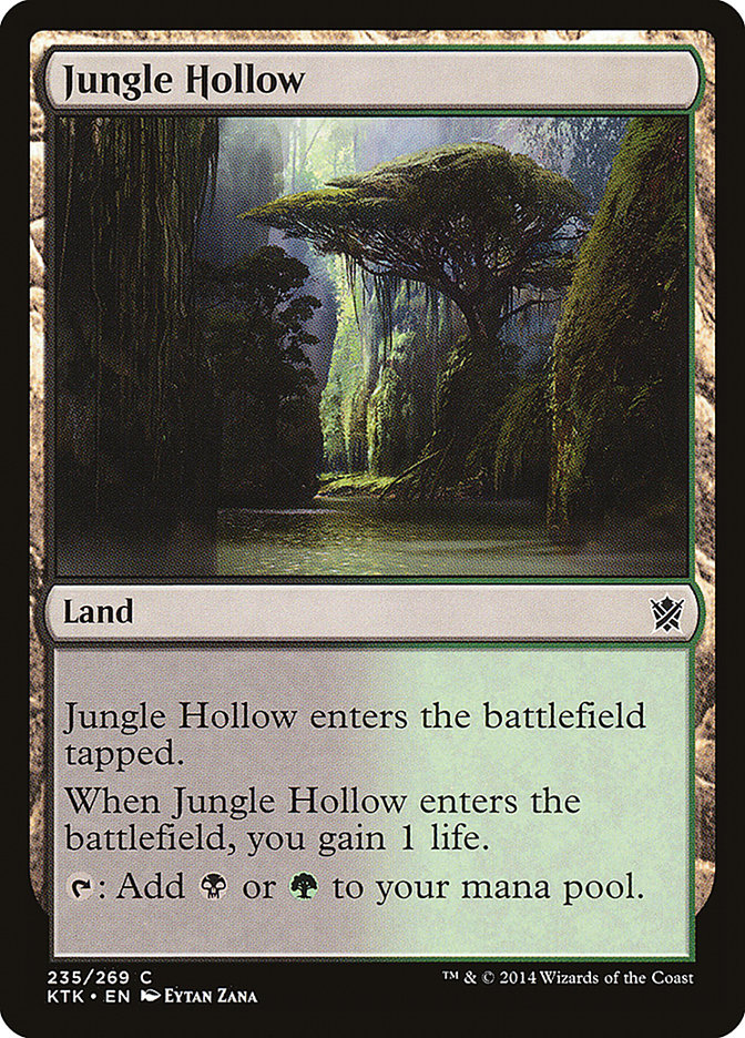 Jungle Hollow [Khans of Tarkir] | Card Merchant Takapuna