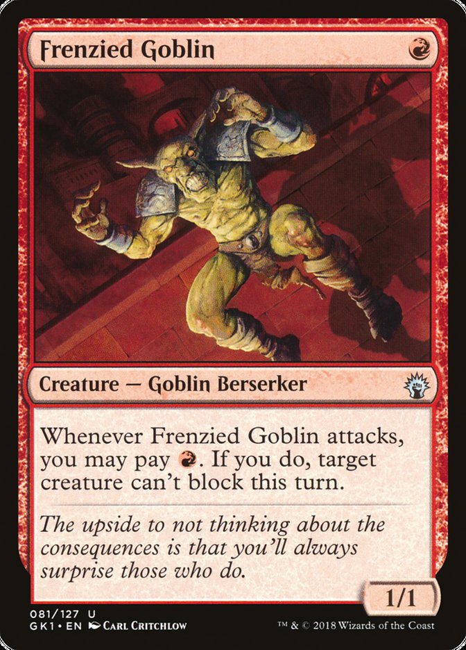 Frenzied Goblin [Guilds of Ravnica Guild Kit] | Card Merchant Takapuna