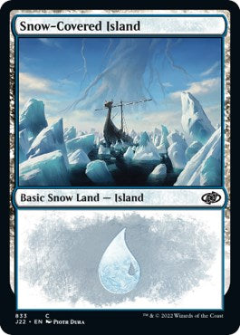 Snow-Covered Island [Jumpstart 2022] | Card Merchant Takapuna