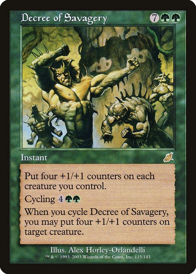 Decree of Savagery [Scourge] | Card Merchant Takapuna