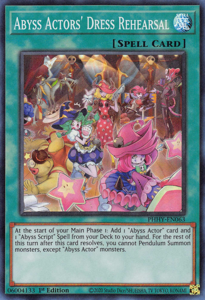 Abyss Actors' Dress Rehearsal [PHHY-EN063] Super Rare | Card Merchant Takapuna